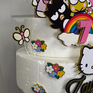 Kitty Cake Topper - Kitty Birthday Girl - Pink Kitty Birthday Party image 7