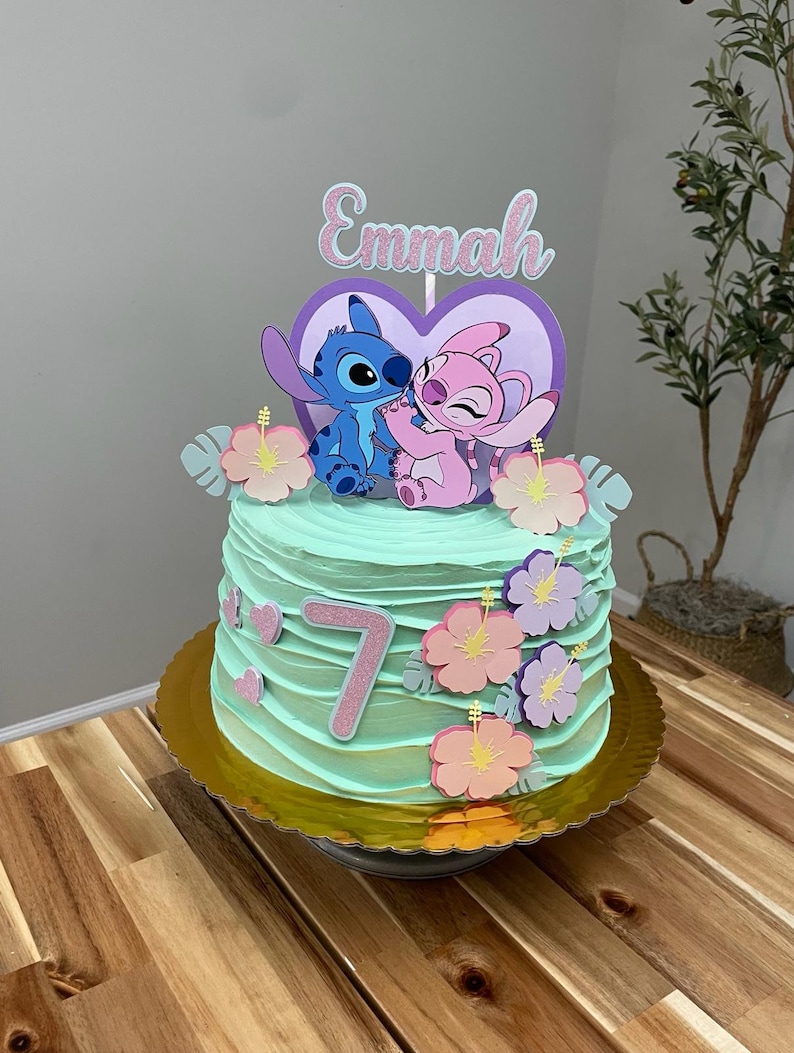Stitch Cake Topper - Stitch Geburtstag - Stitch Party Bild 2