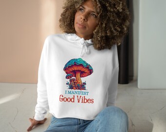 Ondes positives! Sweat à capuche court