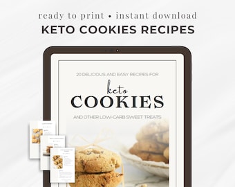Keto Cookies Recipes - Ebook with Gluten-Free Low-carb Healthy Cookies