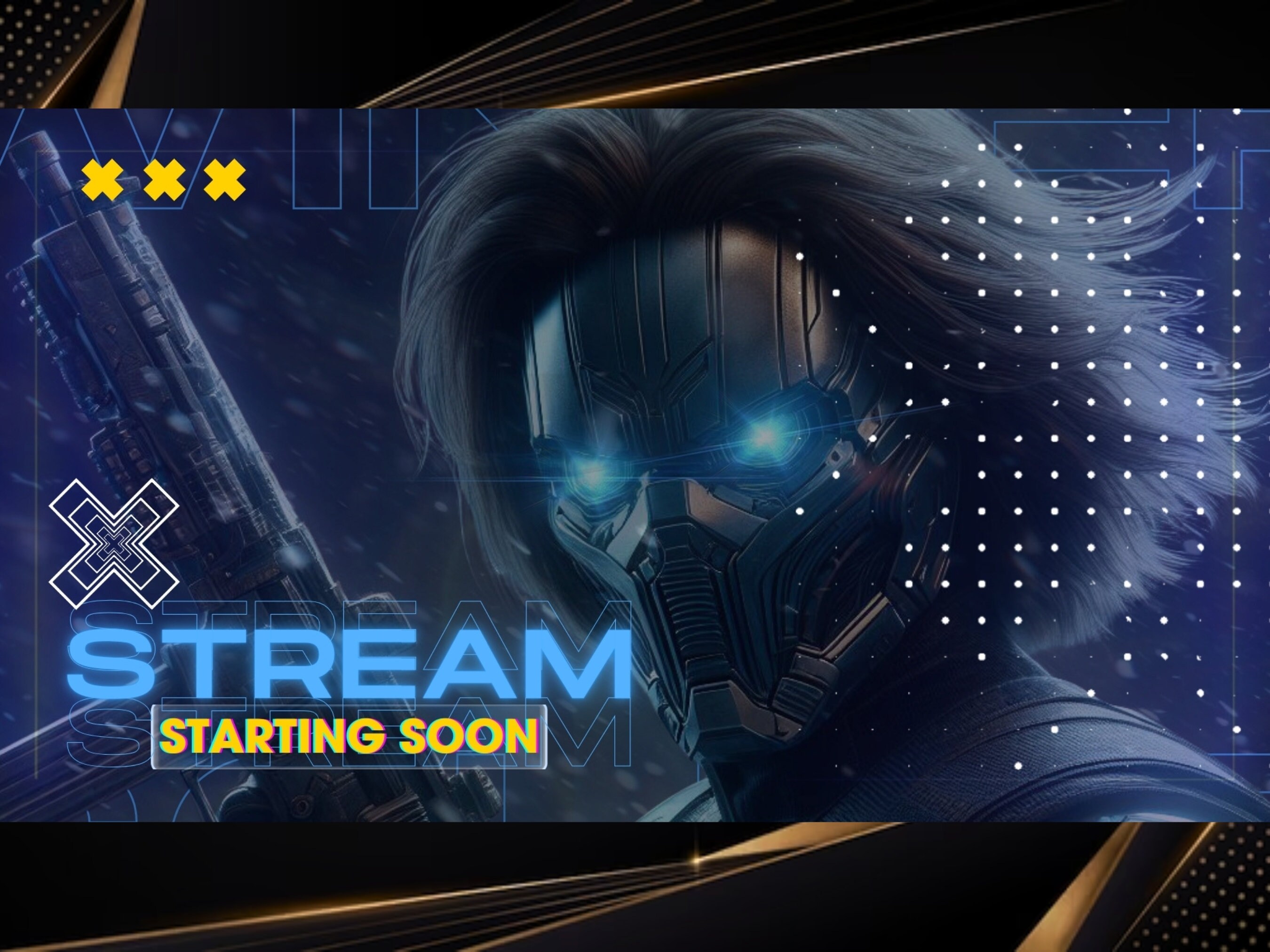 Winter-Soldier Animated Stream Overlay Package - 30x Panels For Twitch Streamers, OBS, And StreamLabs.