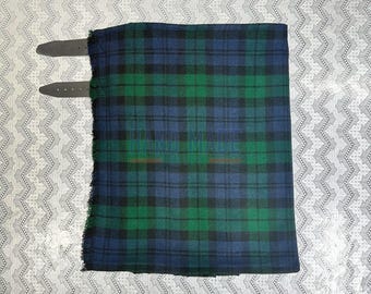 Traditionell handgjord svart klocka-tartankilt - Svart klocka-tartan