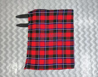 Traditional Handmade Sinclair Red Tartan Kilt - Sinclair Red Tartan