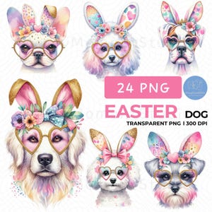 Easter Dog Coquette PNG, Watercolor Easter Dog Bunny ears, Doodle Mom Coquette PNG, Easter Day Png, Happy Easter Png, Bunny Ear