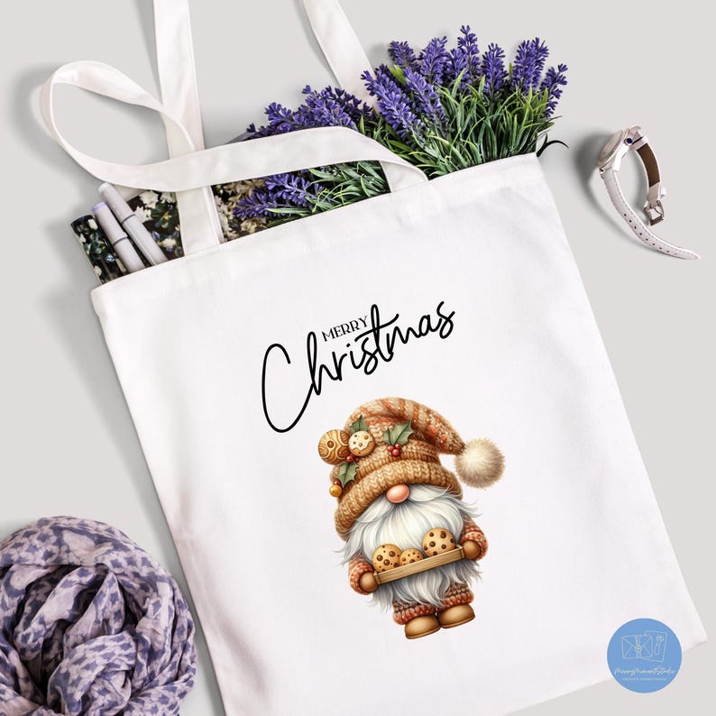 Watercolor Gingerbread Gnome Clipart PNG Bundle: Christmas Holiday ...