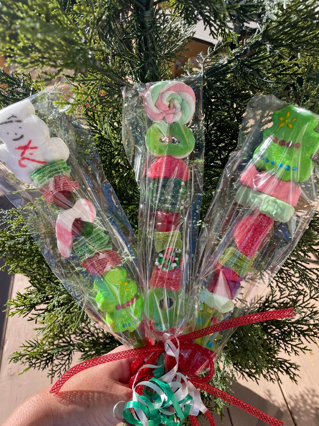 10 Christmas Candy Kabobs Etsy