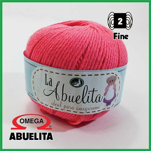 La Abuelita Yarn - real 100% Cotton by Omega - 50 gms - NON-Mercerized for Crochet and Amigurumis