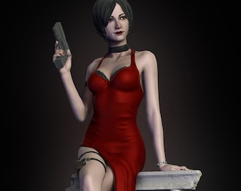 Ada Wong Resident Evil Mermaid Figure / Figurine / Statue / 3d Printer stl files / Google Drive / Instant Download / Digital Download