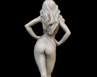 Mary Jane Figure / Figurine / Statue / 3d Printer stl files / Google Drive / Instant Download / Digital Download