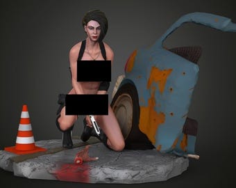 Jill Valentine NSFW Figure / Figurine / Statue / 3d Printer stl files / Google Drive / Instant Download / Digital Download