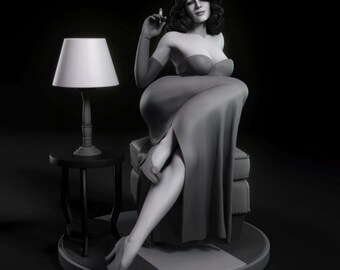 Ava Gardner SFW NSFW Figure / Figurine / Statue / 3d Printer stl files / Google Drive / Instant Download / Digital Download