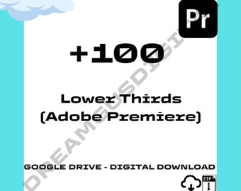 Lower Thirds, +100 Lower Thirds Animation, Adobe Premiere, Texts, Titles, Name, Occupation, Font, Fancy & Elegant, Adobe Premiere Pro
