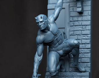Figura de Daredevil / Figurilla / Estatua / Archivos STL para impresora 3D / Google Drive / Descarga instantánea / Descarga digital