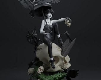 Sandman Death Figure / Figurine / Statue / 3d Printer stl files / Google Drive / Instant Download / Digital Download