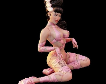 Bride of Frankenstein Figure / Figurine / Statue / 3d Printer stl files / Google Drive / Instant Download / Digital Download