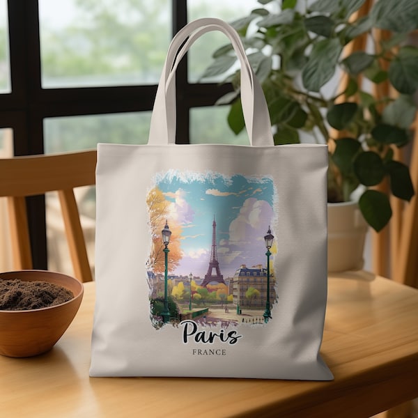 French Fries Pattern Print Leather Tote Bag main image 1