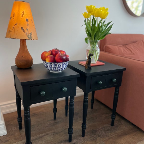 Vintage Solid Wood Nightstand