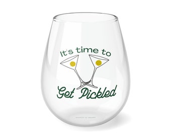 Pickleball Stemless Wine Glass, 11.75oz