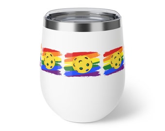 Bicchiere da vino Pickleball, tazza da vino personalizzata, bomboniere, bicchiere da vino