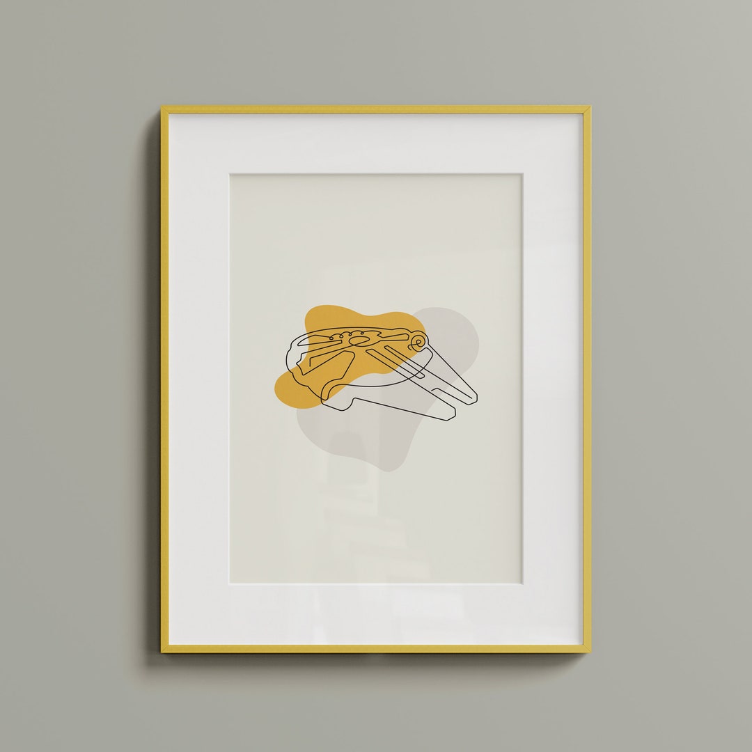 Millennium Falcon Minimalist Art - Etsy
