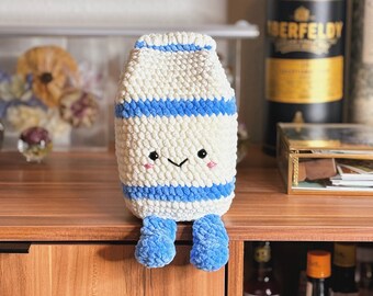 PATTERN/INSTRUCTIONS Milk Carton, Amigurumi Pattern, Milk Carton Pattern, Crochet Milk Pattern, Food pattern, Amigurumi, PDF Crochet Pattern