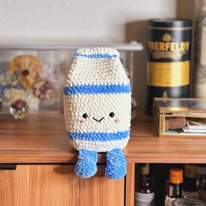 PATTERN/INSTRUCTIONS Milk Carton, Amigurumi Pattern, Milk Carton Pattern, Crochet Milk Pattern, Food pattern, Amigurumi, PDF Crochet Pattern