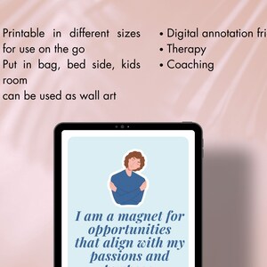 Positive selfcare healing affirmation cards, CBT therapy anxiety deck, self-love confidence colorful printable, digital quotes mindfulness
