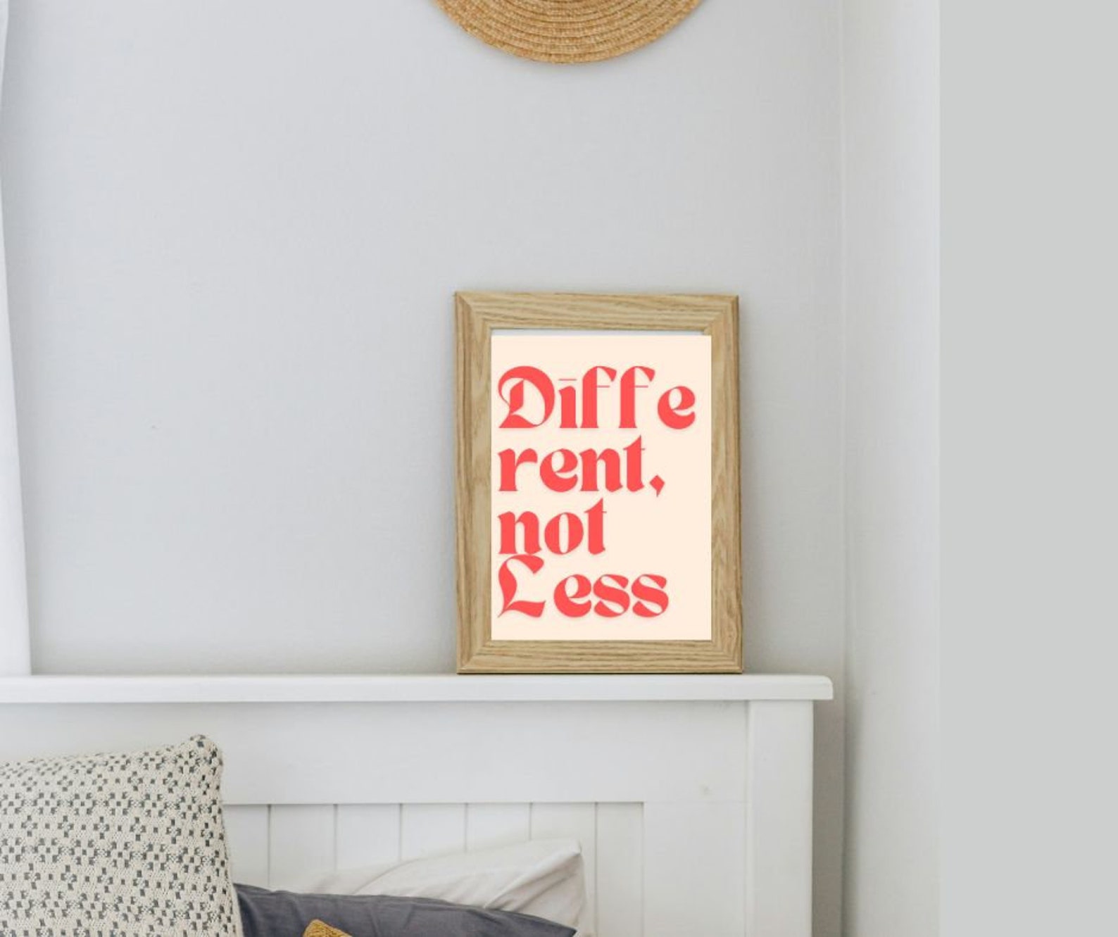 Different, Not Less Neurodiversity Wall Art Poster Disability Quote ...