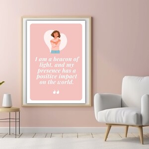 Positive selfcare healing affirmation cards, CBT therapy anxiety deck, self-love confidence colorful printable, digital quotes mindfulness