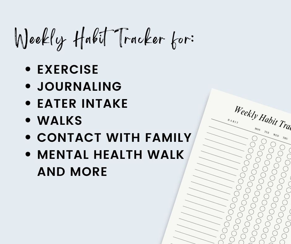 Weekly Habits Tracker