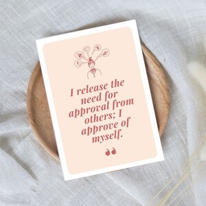 Positive selfcare healing affirmation cards, CBT therapy anxiety deck, self-love confidence colorful printable, digital quotes mindfulness