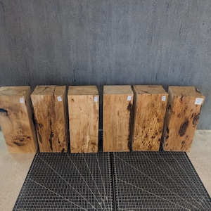 Eiche Buche Holzblock  Ast Holzklotz Massiv Basteln Drechseln  Holz Kantholz Untersetzer  Natur Deko