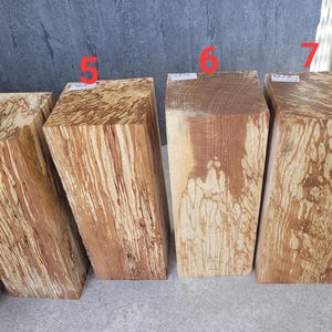 Beech stick wooden block individually crafting turning decoration wood square timber rustic coaster candle holder holzholzen beech