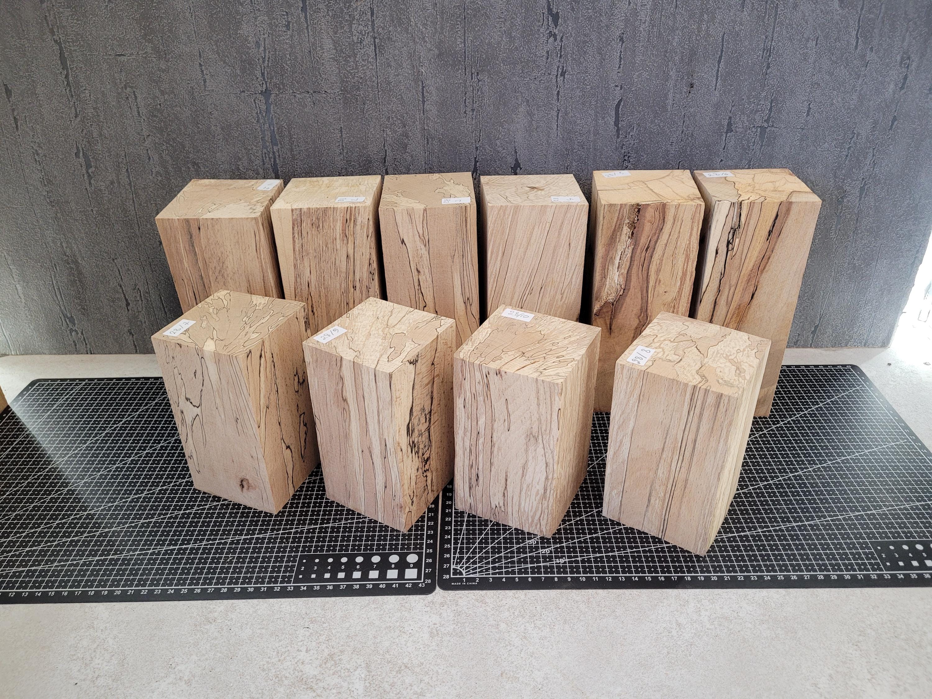 Block cut beech wood for sale individually for crafts, turning, decorative wood, square timber, rustic coaster, candle holder