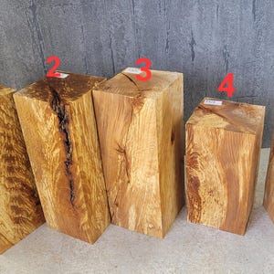 Beech stick wooden block individually crafting turning decoration wood square timber rustic coaster candle holder holzholzen beech