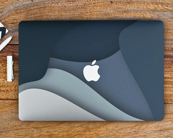 Coque MacBook bleue esthétique pour MacBook | Housse de protection pour MacBook Air 13 Macbook Pro 13 16 15 Air 13 ordinateur portable 12 pouces 2338 2681