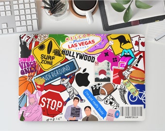 Sticker Collage MacBook Case | Protect Cover for MacBook Air 13 Macbook Pro 13 16 15 Air 13 12 inch Laptop 2338 2681