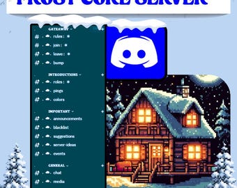 Winter Cottagecore Discord Vorlage | Aesthetic Community (Instant Download)