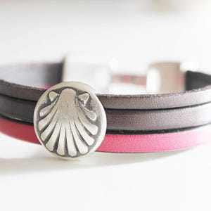 Pulsera Camino De Santiago, Regalo para ELLA, brazalete Jakobsweg, pulsera de Peregrino, pulsera de Santiago, Muschelarmband, Peregrino, Santiago