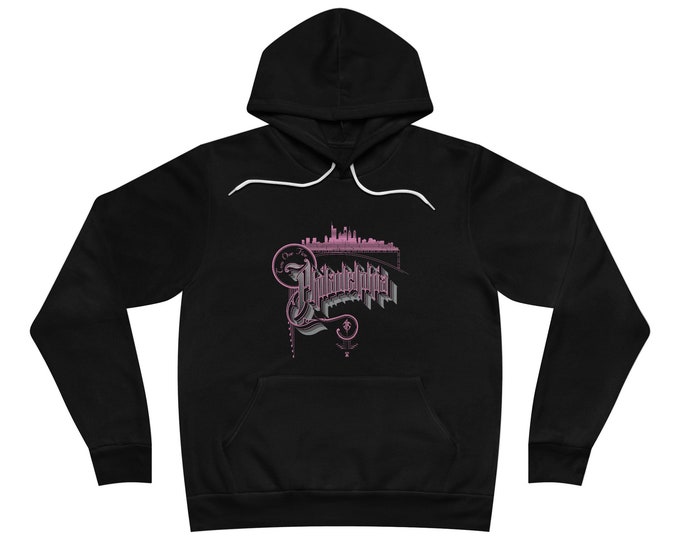 Philadelphia Vintage 215 Unisex Fleece Pullover Hoodie | Retro Style Comfort & Warmth, Perfect for Every Season