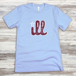 Philadelphia Phillies Shirt || Vintage Style || iLL Phillies Unisex Jersey Short Sleeve Tee || Retro Baseball Shirt