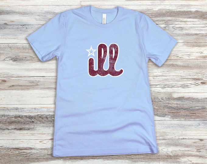 Philadelphia Phillies Shirt || Vintage Style || iLL Phillies Unisex Jersey Short Sleeve Tee || Retro Baseball Shirt