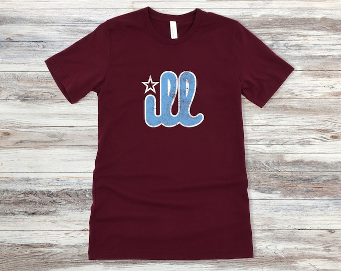 Philadelphia Phillies Shirt || Vintage Style || iLL Phillies Unisex Jersey Short Sleeve Tee || Retro Baseball Shirt
