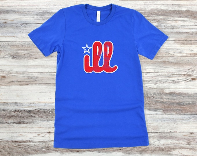 Philadelphia Phillies Shirt || Vintage Style || iLL Phillies Unisex Jersey Short Sleeve Tee || Retro Baseball Shirt