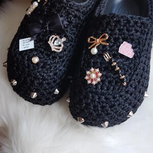 GG  Crochet platform Espadrilles Silver