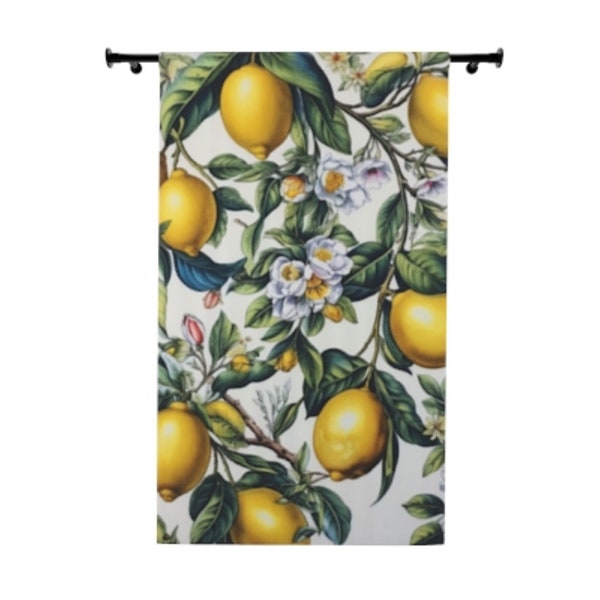 Lemon Curtains - Etsy