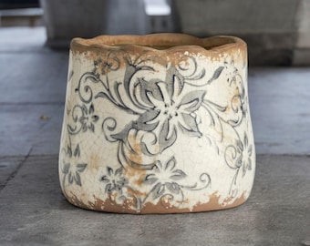 Bloemenplanterpot - keramische vaas, bloemstuk voor binnen