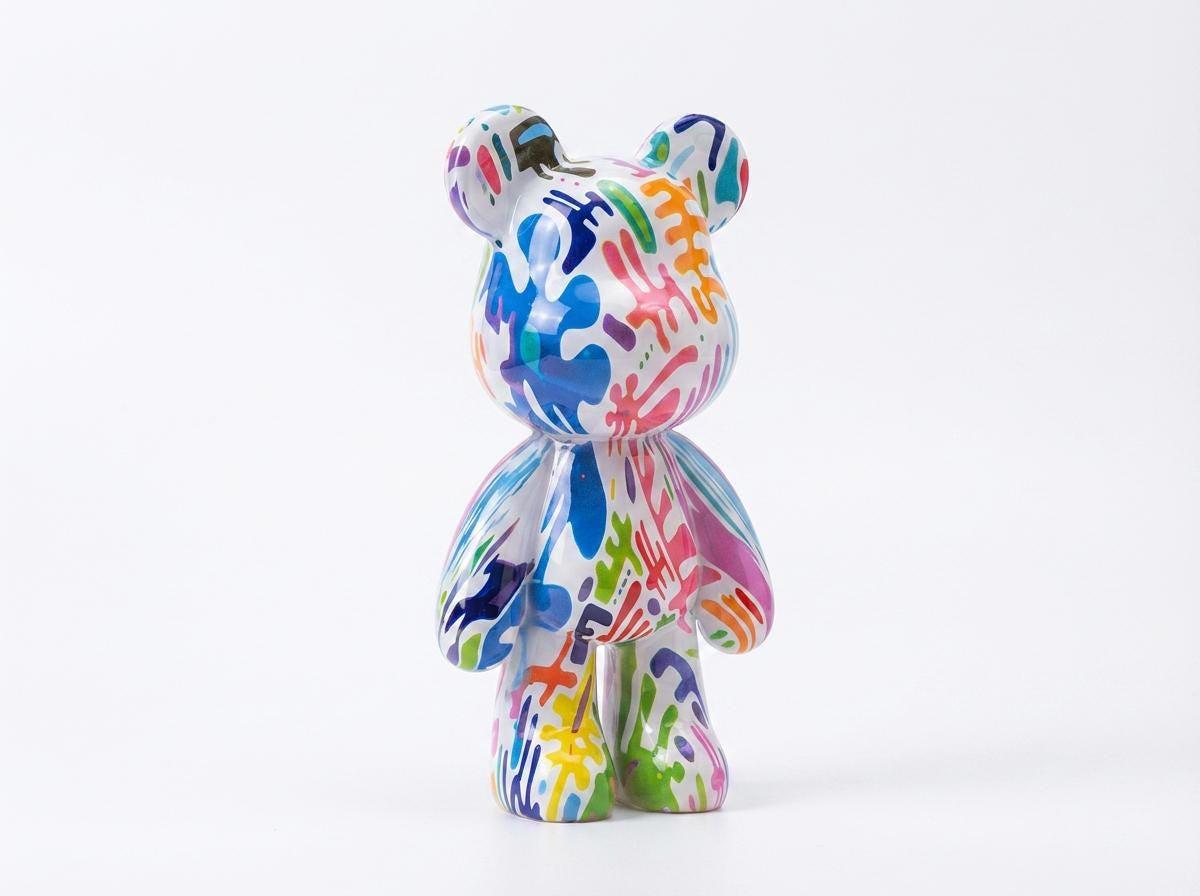 Graffiti bear statue - Etsy 日本