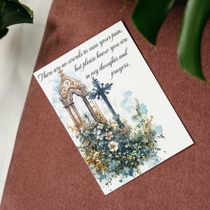 Carte de voeux numérique de sympathie, téléchargeable, imprimable, carte virtuelle, condoléances, chagrin, deuil, « Il n'y a pas de mots pour apaiser votre douleur... » -