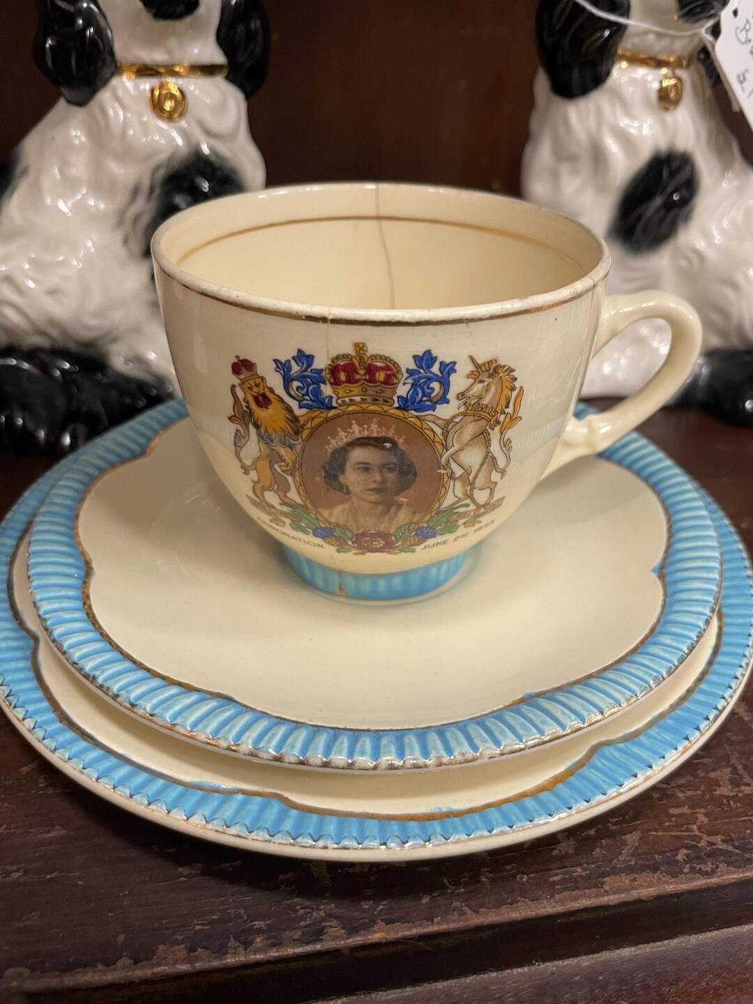 Clarice Cliff - Queen Elizabeth II Coronation Trio - Etsy